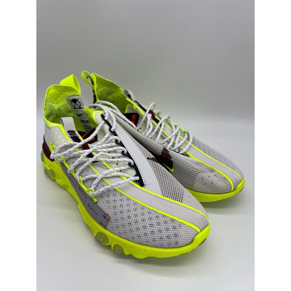 Nike React ISPA Sneakers Platinum Volt Running Shoes CT2692 002 Men's Size 9 - Picture 11 of 12